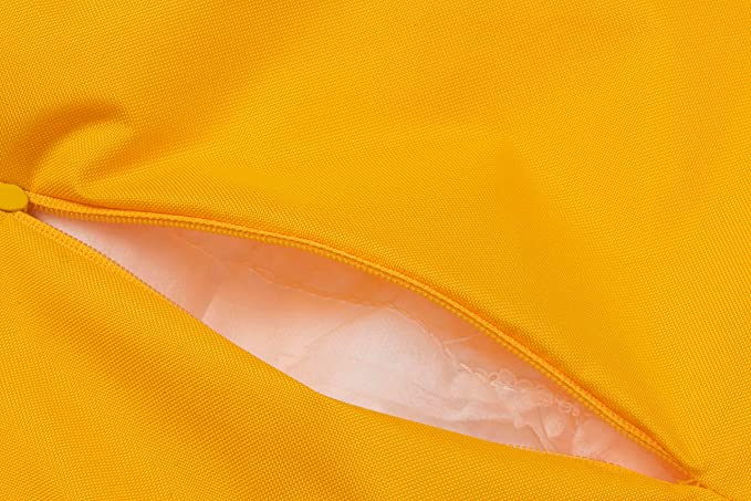 Coloratissimi pouf poggiapiedi 40x40x40cm in tessuto idrorepellente con riempimento di perline in EPS, sgabello per bambini e adulti 